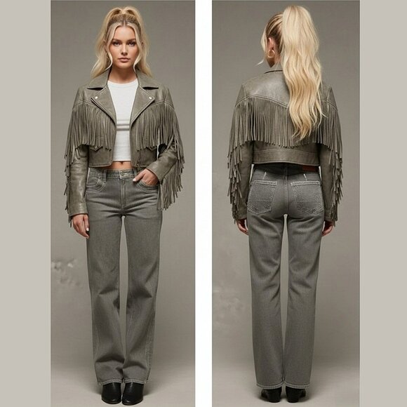 AEO Grey Stovepipe Jeans - Picture 6 of 10